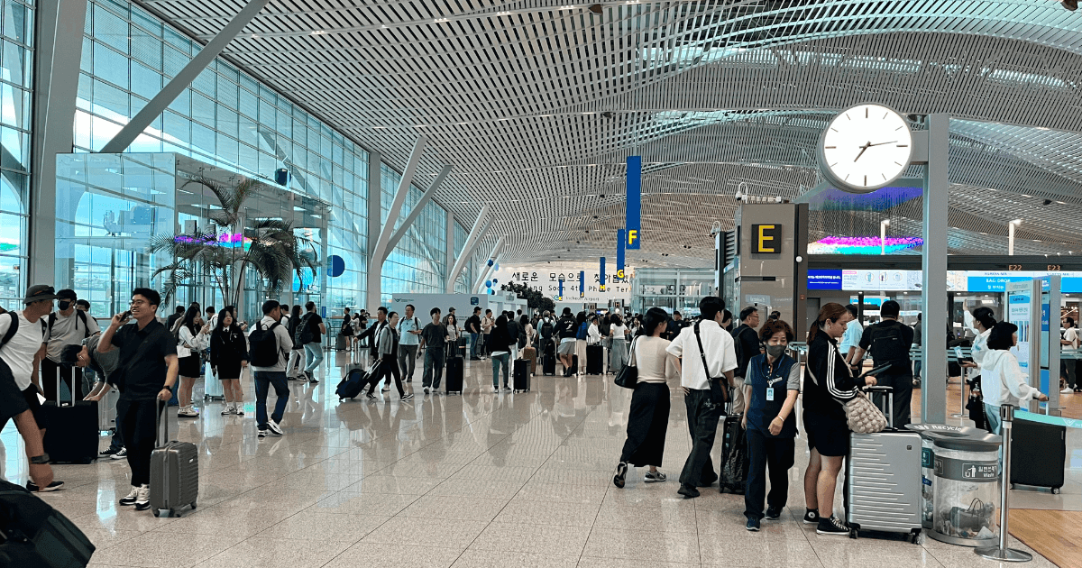 仁川空港の様子